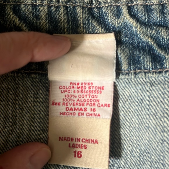 Ruffle Jean vest, Victorian style, clasp front, Jean vest, sale, vest - Picture 12 of 14